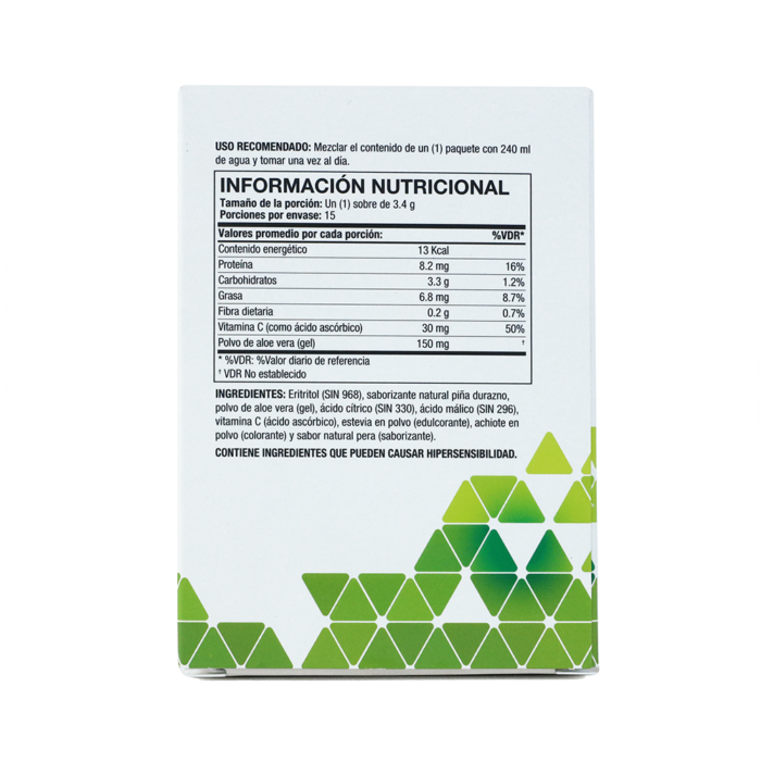 Ingredientes Aloe Vera Stix Tropical peru