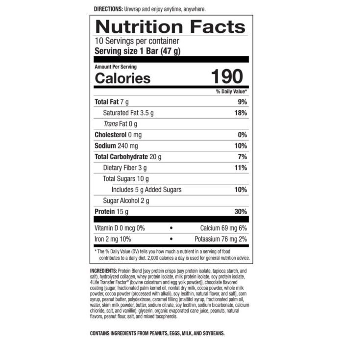 4life 4lifeTransform Protein Bar