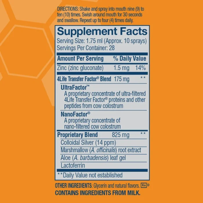 Immune Spray Naranja 4life
